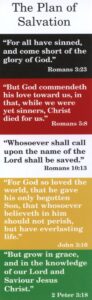 THE PLAN OF SALVATION BOOKMARKS