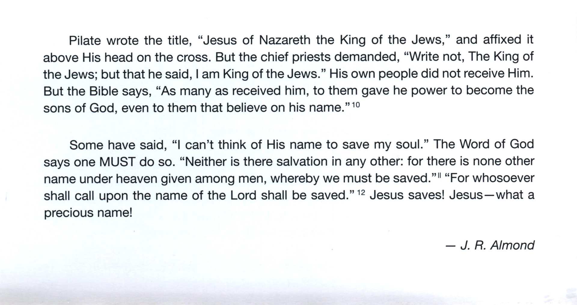 THOU SHALT CALL HIS NAME JESUS Tract - Image 4