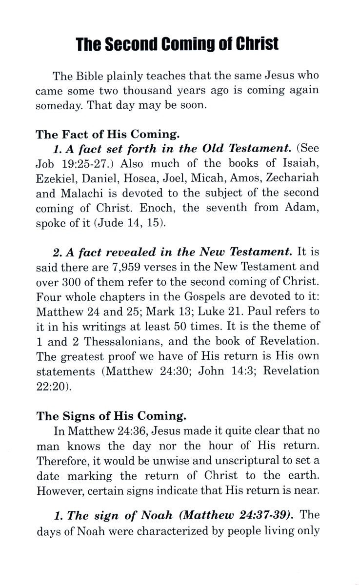THE SECOND COMING OF CHRIST Tract - Image 2