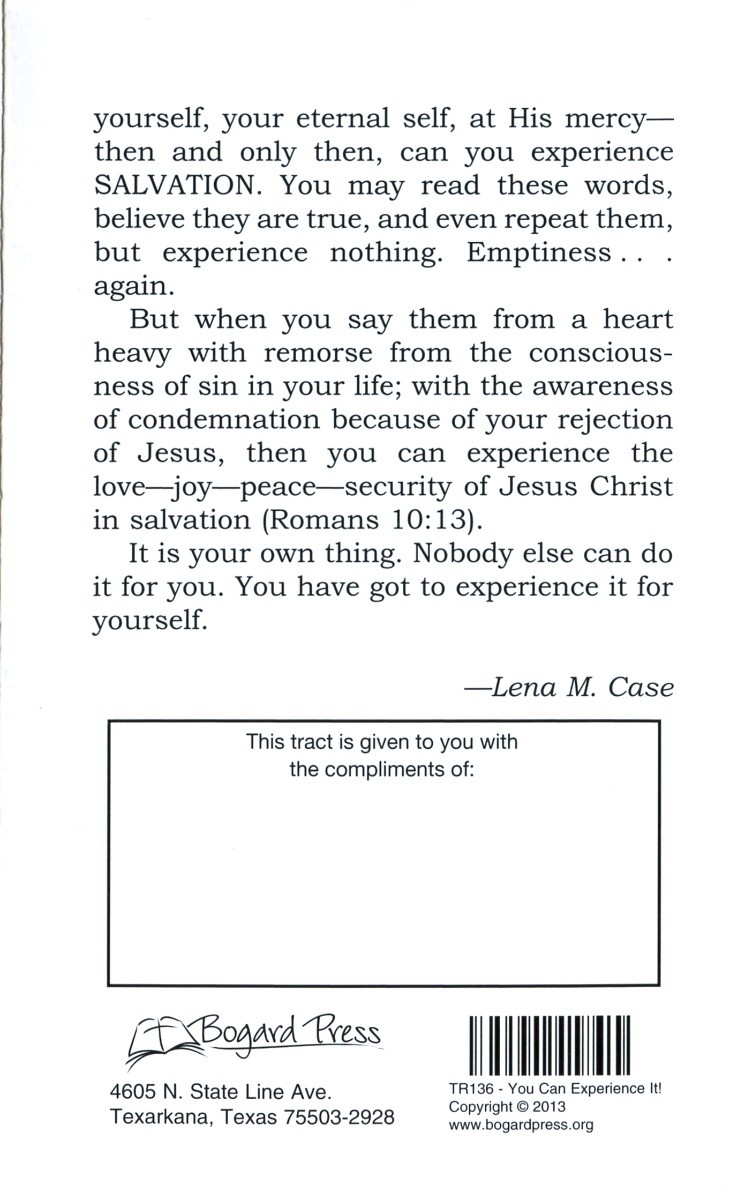 YOU CAN EXPERIENCE IT! Tract - Image 5