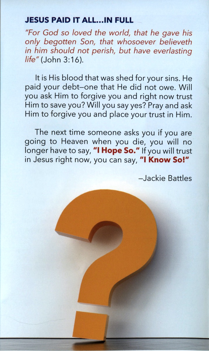 AM I GOING TO HEAVEN WHEN I DIE? Tract - Image 4