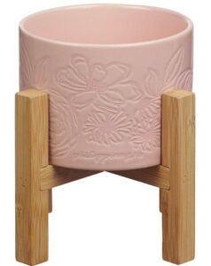 PLANTER POT AND BAMBOO STAND
