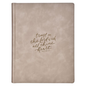 KJV, Note Taking Bible, Faux Leather, Taupe, Large Print