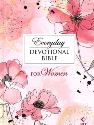 NLT, Devotional Holy Bible for Women, Hardcover, Pink Floral