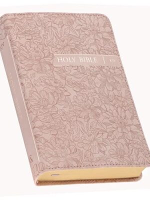 KJV, Compact Bible, Faux Leather, Blush Pink Floral