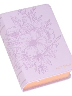 KJV, Compact Holy Bible, Vegan Leather, Purple, Red Letter