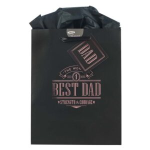 BEST DAD GIFT BAG MEDIUM BLACK