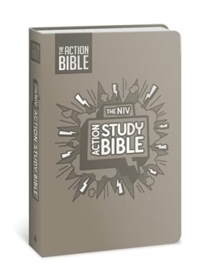 NIV, Action Study Bible for Kids, Imitation Leather, Gray