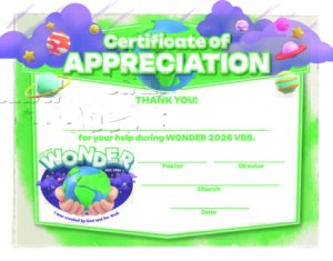 VBS APPRECIATION CERT 2026