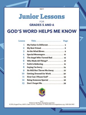 BDS, Building Blocks for Life, Junior, Winter 2026-27