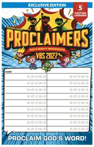 VBS ATTENDANCE CHART 2027