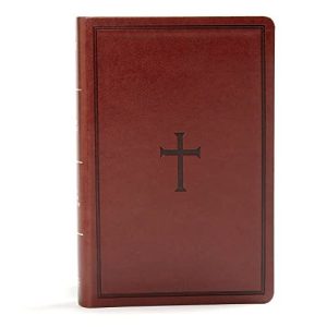 KJV, Personal Size Reference Bible, Imitation Leather, Brown, Large Print