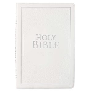 KJV, Thinline Wedding Bible, Imitation Leather, White