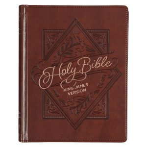 KJV,Note-Taking Bible, Imitation Leather, Saddle Tan