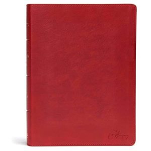 KJV, Spurgeon Study Bible, Imitation Leather, Crimson