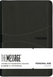 The Message Personal Size Bible, Soft Leatherlike, Black Wave