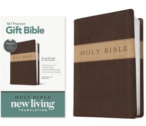 B-NLT PREM GIFT BIBLE BRN/TAN