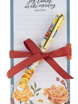 NOTEPAD PEN GIFT SET JOY COMES