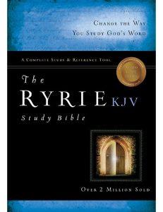 B-KJ RYRIE STUDY BIBLE HARD BACK