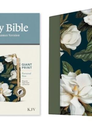 KJV Personal Size Giant Print Bible, Filament Enabled (LeatherLike, Magnolia Sage Green, Indexed, Red Letter)