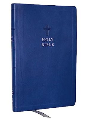 KJV Value Ultra Thinline Bible, Comfort Print--soft leather-look, blue