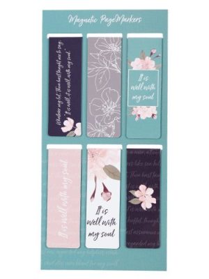 Magnetic Bookmark Set It Is Well