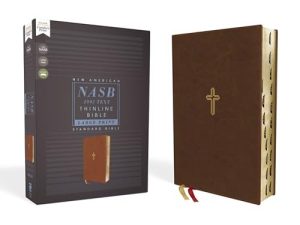 NASB 1995 Large-Print Thinline Bible, Comfort Print--soft leather-look, brown (indexed)
