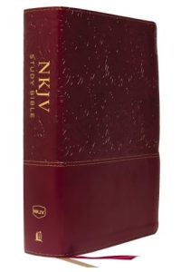 NKJV Study Bible, Leathersoft, Red, Full-Color, Thumb Indexed, Comfort Print: The Complete Resource for Studying God’s Word I