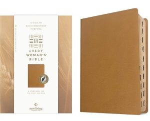 NLT Every Woman's Bible, Filament Enabled--genuine leather, camel (indexed)