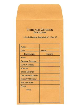 Tithe and Offering Envelope (Bill-Sized)